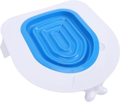 HEEPDD Cat Toilet Training Kit Adjustable Step Design Non Slip Silicone Base Cat Toilet Litter Tray for Pet Cleaning and Defecation, Training Systems Design Non Slip Silicone