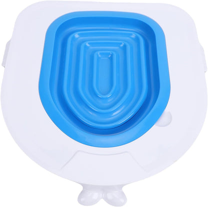 HEEPDD Cat Toilet Training Kit Adjustable Step Design Non Slip Silicone Base Cat Toilet Litter Tray for Pet Cleaning and Defecation, Training Systems Design Non Slip Silicone