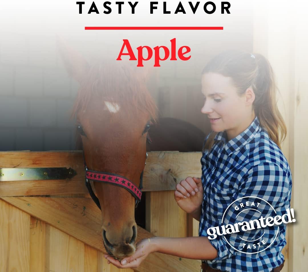 Manna Pro Apple Wafers - Treats for Horses - Packed with Vitamins & Minerals - Apple Flavored Horse Treats - 20 Pounds