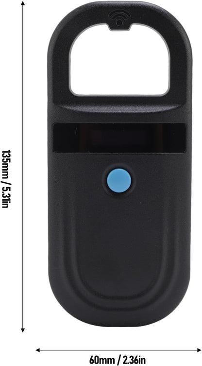 Microchip Scanner,Animal Chip Scanner Pet Tag Reader FDX B EMID Dual Frequency for Dog Cat Pig (Black)