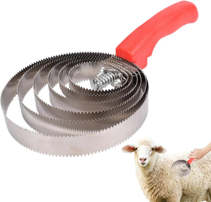 Equine Shedding Comb – Reversible Curry Tool, Spring Steel Scratcher, Comfortable Grooming Brush with Durabll Handling Feature | Perfect Use for Routine Coat Maintenance On Horses Sheep Various