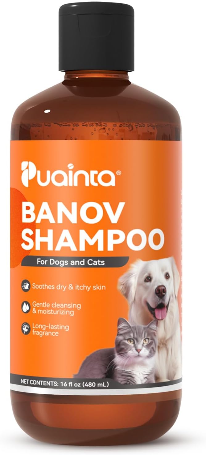 Dog Shampoo for Itchy Skin Relief, Hypoallergenic, Daily Use or Skin Conditions and Dog 12-in-1 Multivitamin for Skin & Coat Support