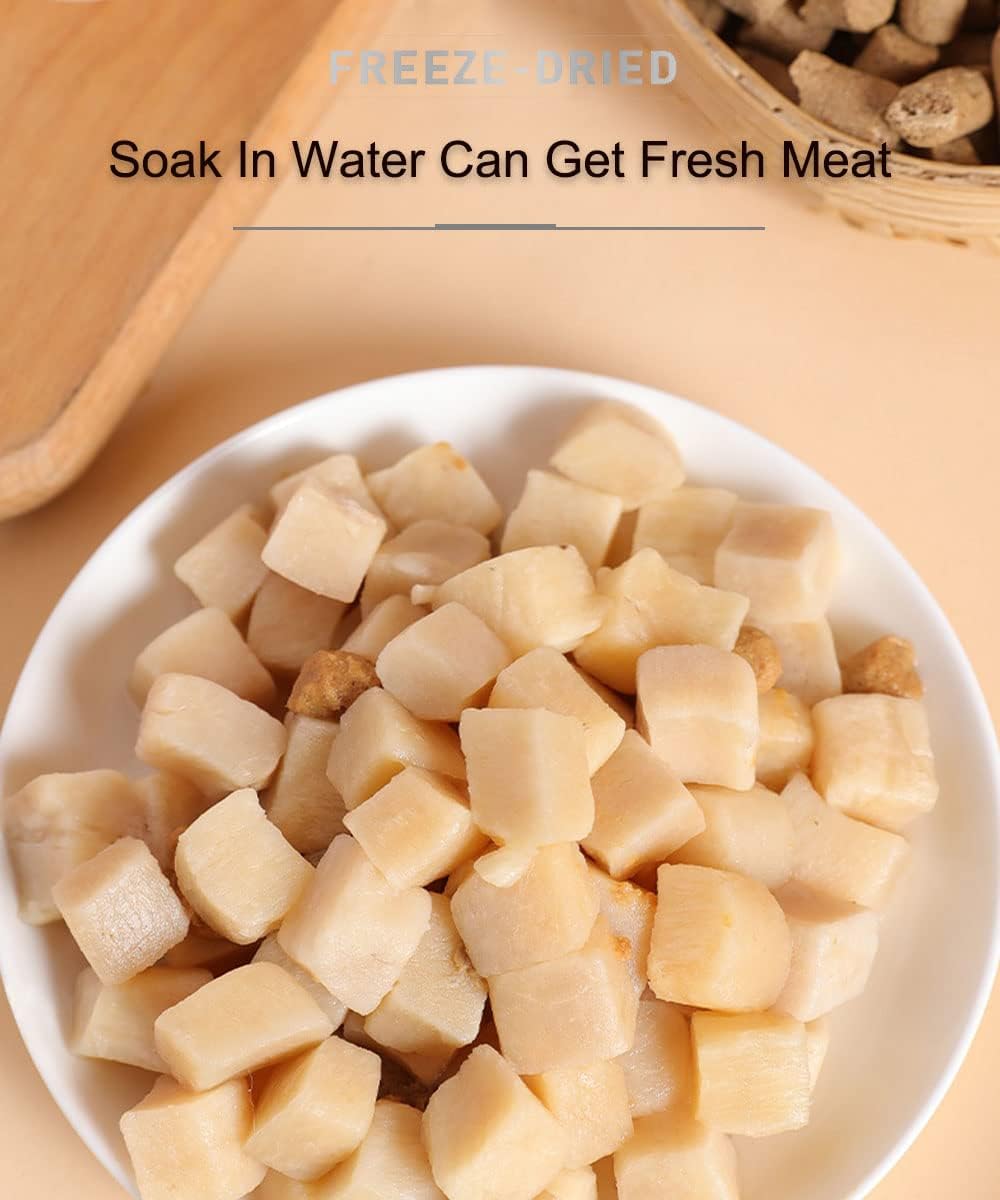 Freeze Dried Chicken Cat & Dog Treats –15OZ Chicken Meat - High Protein, Bite-Sized, Training Treats Snacks