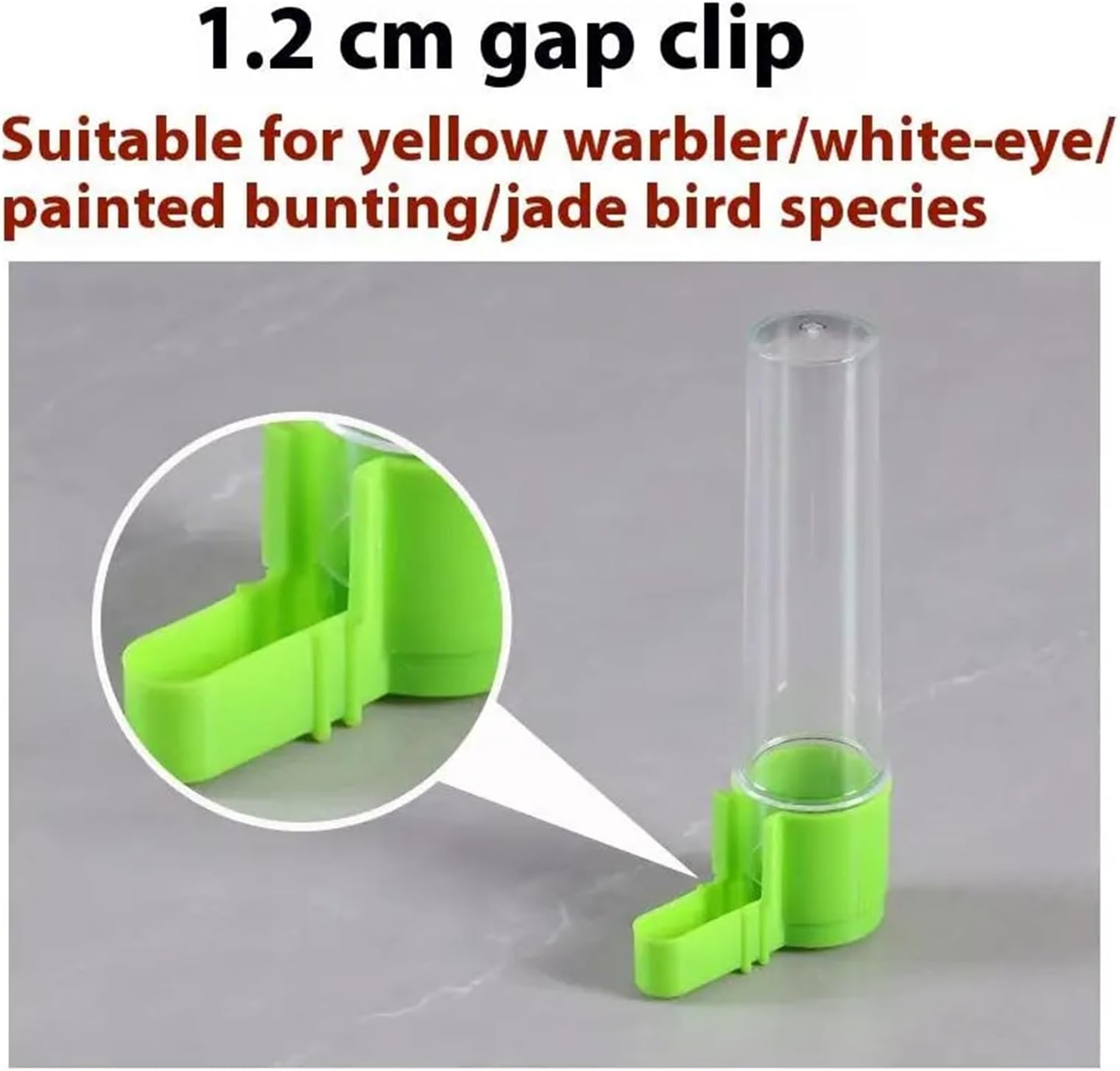 Bird Feeder, Automatic Transparent Bird Water Dispenser and Feeder Bottle Anti-Spatter Easy Clean Simple Design Pet Supplies,for Garden(Green)