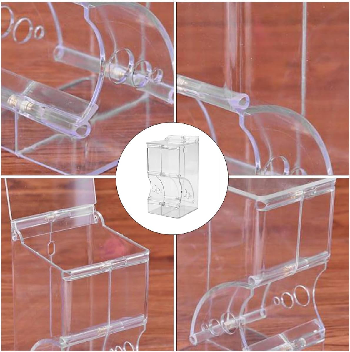 Automatic Hamster Food Dispenser Plastic Food Bowl, Anti-Spill Pet Feeder for Hamsters, Squirrels, and Small Animals, Refillable Feeding Bowl for Cage Use