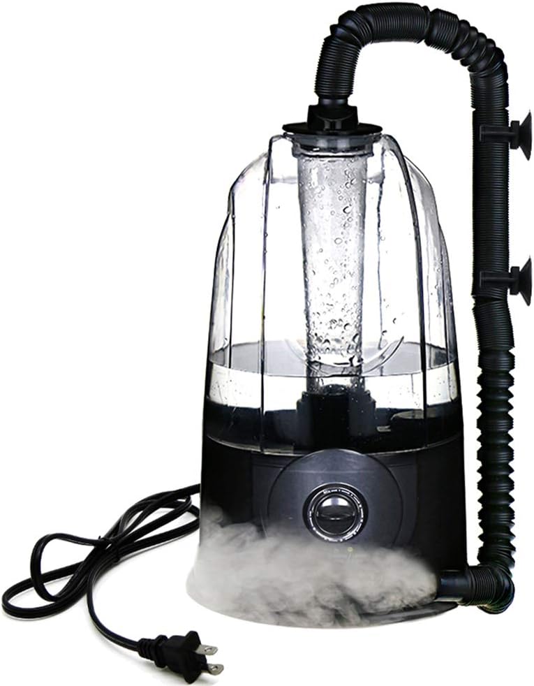 Coospider 3.8L Reptile Fogger Mister, Quiet Reptile Humidifier for Reptiles Tank, Terrarium Humidifiers with Extended Tube, Automatic Reptile Misting System for Reptiles Amphibians Herps Vivarium