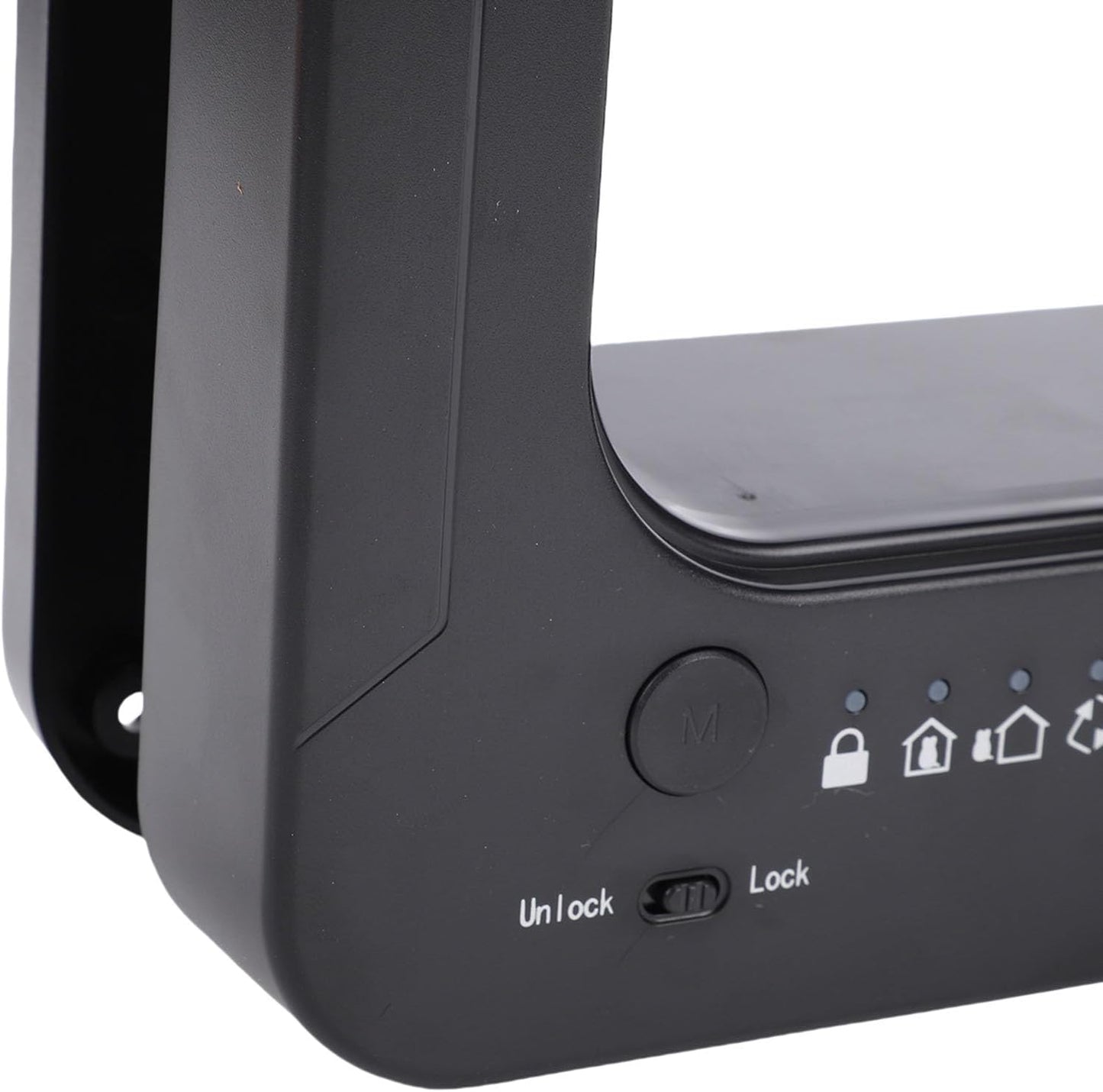 Generic Smart Cat Door, Automatic Flap Opening Cat Pet Door Collar Activated Dog Entry with 2 Collar Sensor, Remote Control, for Interior and Exterior, 10.24x11.61in