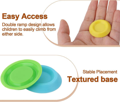 18pcs Reptile Food Dish Bowls, Plastic Colorful Reusable Small Reptile Food Dish Bowls Suitable for Lizard Gecko Frog Pet Tortoise Isopods (6 Colors)