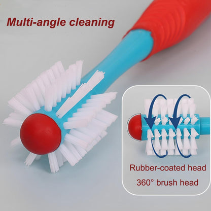 2 Pcs Dog Toothbrush Double Headed pet Toothbrush Soft 360 Degree Dog Tooth Brush Double-Headed Design Brush Head for Small and Large Dogs Cats Puppy Teeth Cleaning