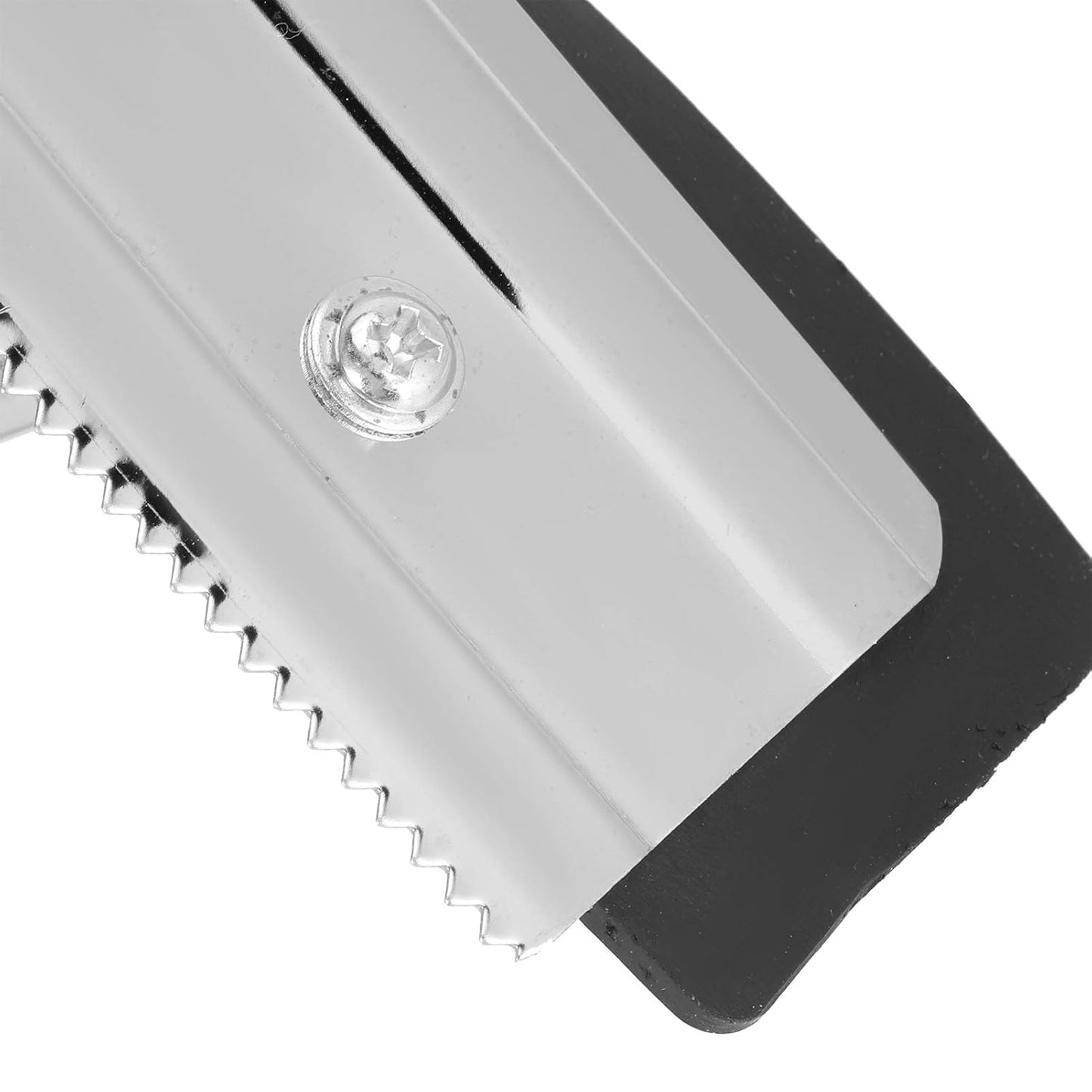 Horse Sweat Scraper With Wood Handle Non Slip Horse Cleaning Grooming Tool For Efficient Farm Animal Care And Durable Stainless Steel Rubber Edge Design