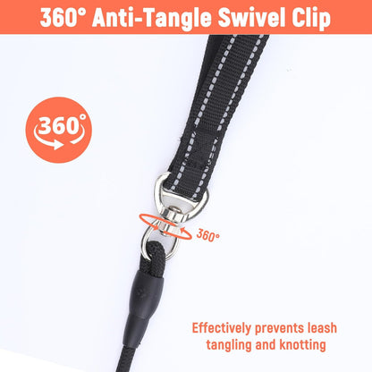 78 Inch Slip Lead Heavy Duty Dog Leash - No Pull Training Leash - Nylon Dog Slip Lead with Adjustable Loop for Small Medium Dogs