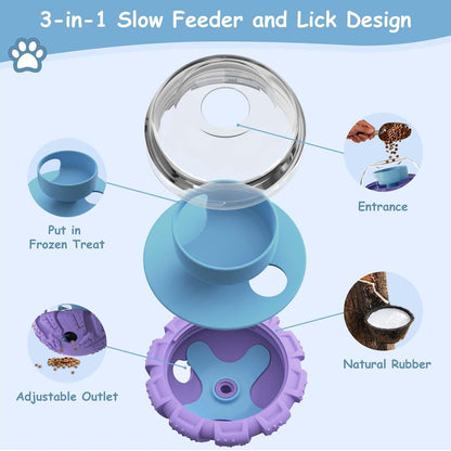 Slow Feeder Dog Bowls, Pet Supplies That Slow Down Eating, Pet Food Bowls, Maze Dog Puzzle Feeder for Medium Breed