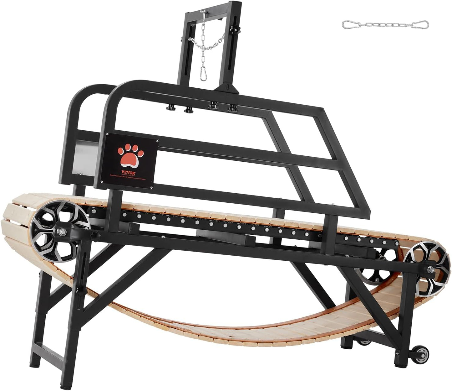 VEVOR Dog Treadmill for Large/Medium Dogs with Brake, Slatmill with 3 Adjustable Ramps, Doggy Pacer to Unleash Joy, Keep Active & Fit, Supports Up to 330 lbs