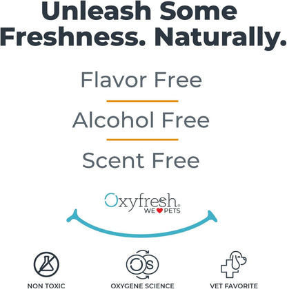 Oxyfresh Advanced Cat & Dog Breath Spray – Instant Pet Breath Freshener: Easy No Brushing Teeth Cleaning Solution – Fight Plaque, Keep Teeth & Gums Healthy