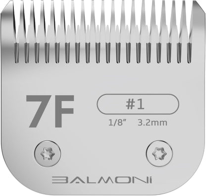 Professional A5#7F Clipper Blade – 3.2mm (1/8”) – Powder Metallurgy + Titanium-Ceramic, Low-Heat High-Precision – Fits Wahl, Andis, Oster, Heiniger A5 Clippers