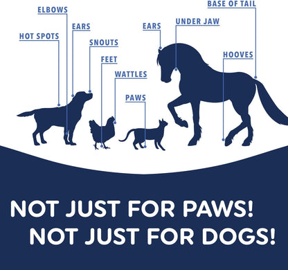 Musher's Secret Dog Paw Wax 60g – Moisturizing Dog Paw Balm – Helps Protect & Heals Cracked Paws – Creates an Invisible Paw Protectors Barrier – All-Natural Nose & Paw Balm with Vitamin E