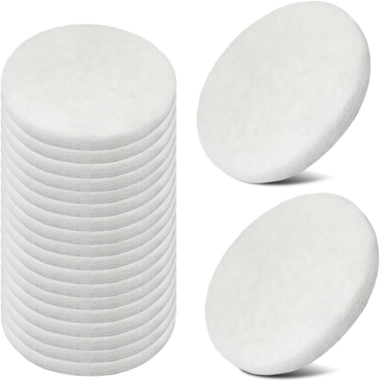 Aquarium Water Polishing Pad Replacement, Water Filter Polishing Pads Compatible with Fluval FX4 FX5 FX6, Aquarium Filter Media Replacement Parts Accessories White 20 Pack