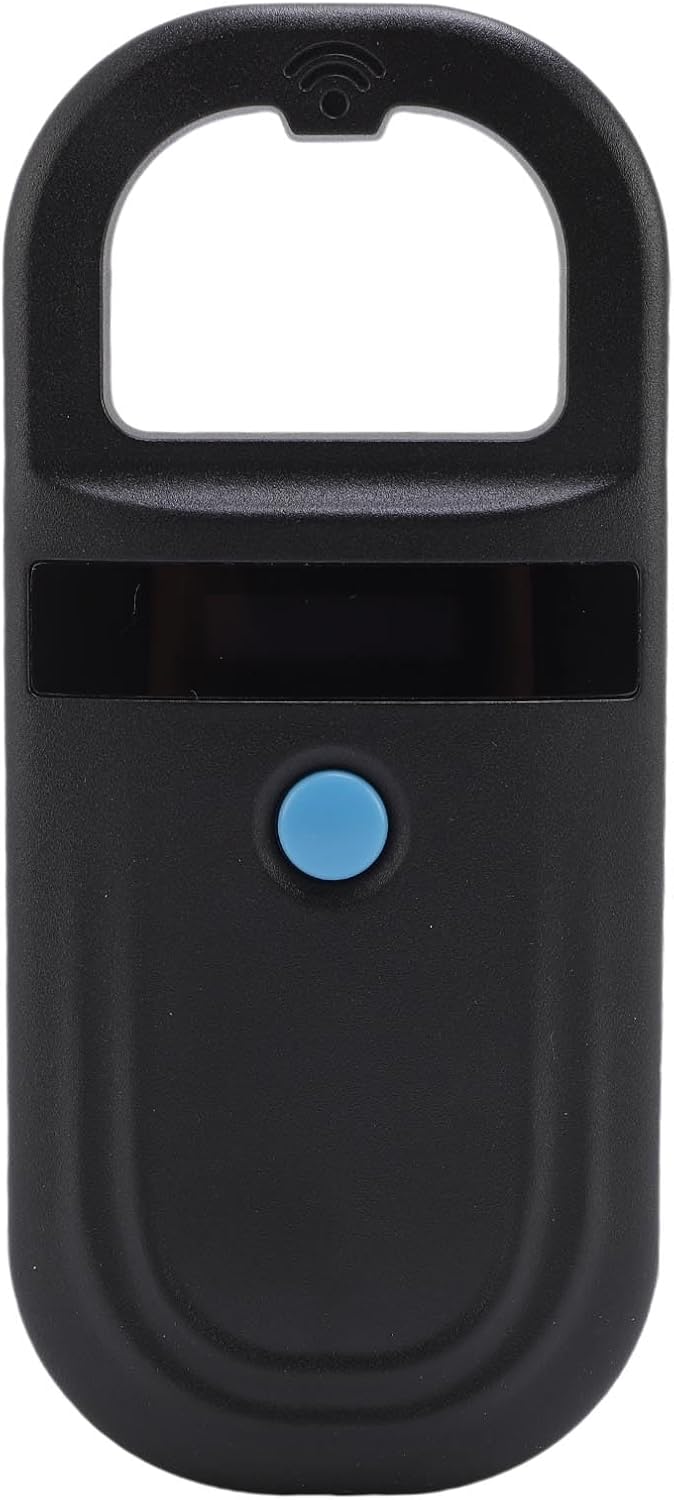 Microchip Scanner,Animal Chip Scanner Pet Tag Reader FDX B EMID Dual Frequency for Dog Cat Pig (Black)