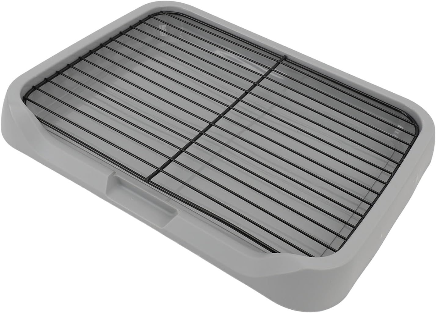 Dog Training Toilet, Puppy Potty Training Tray with Removable Mesh Design, Stable Structure Prevent Tipping for Small Medium Dogs, Indoor Dog Litter Box with Shovel and Net Frame