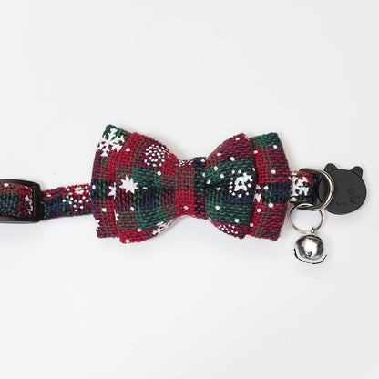 1 x Bow Bell Small Animal Collar Christmas Decoration Small Dog Kitten Collar
