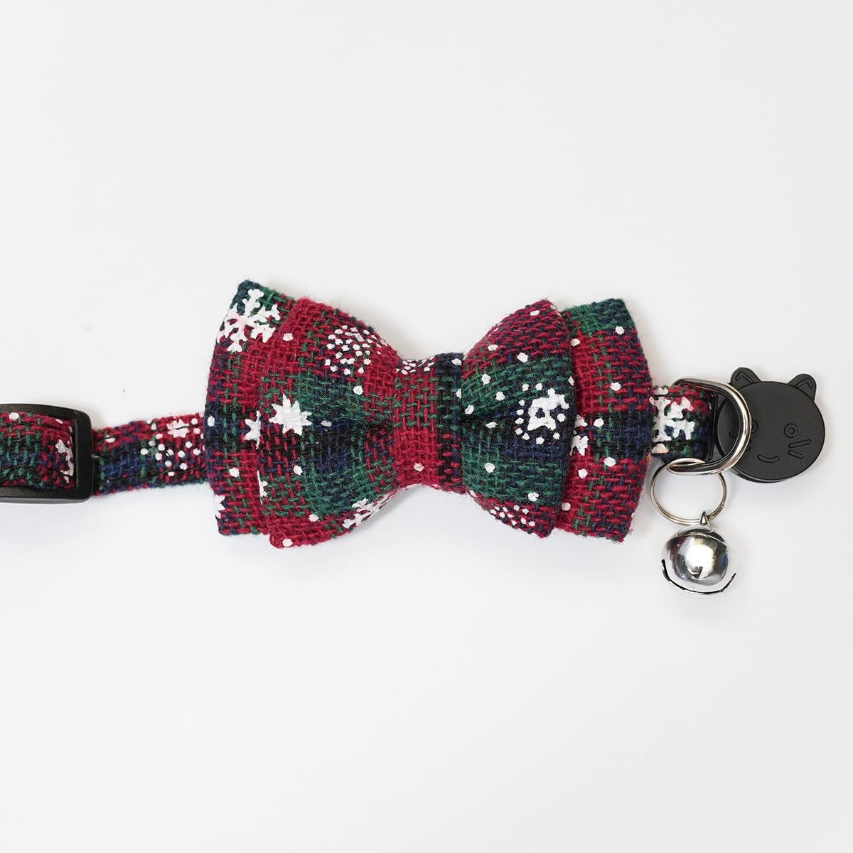 1 x Bow Bell Small Animal Collar Christmas Decoration Small Dog Kitten Collar