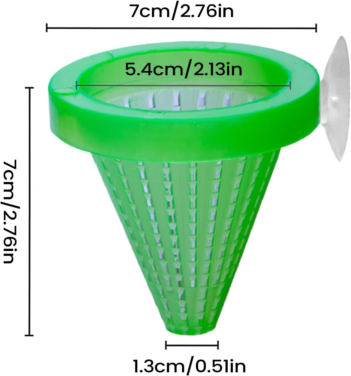 Fish Tank Feeding Cup - Suction Cup Worm Bowl Feeder, Compact Aquarium Feeding Dish, Safe, Convenient Fish Food Bowl, Ideal for Living Room Tabletop Entryway Bedroom Home