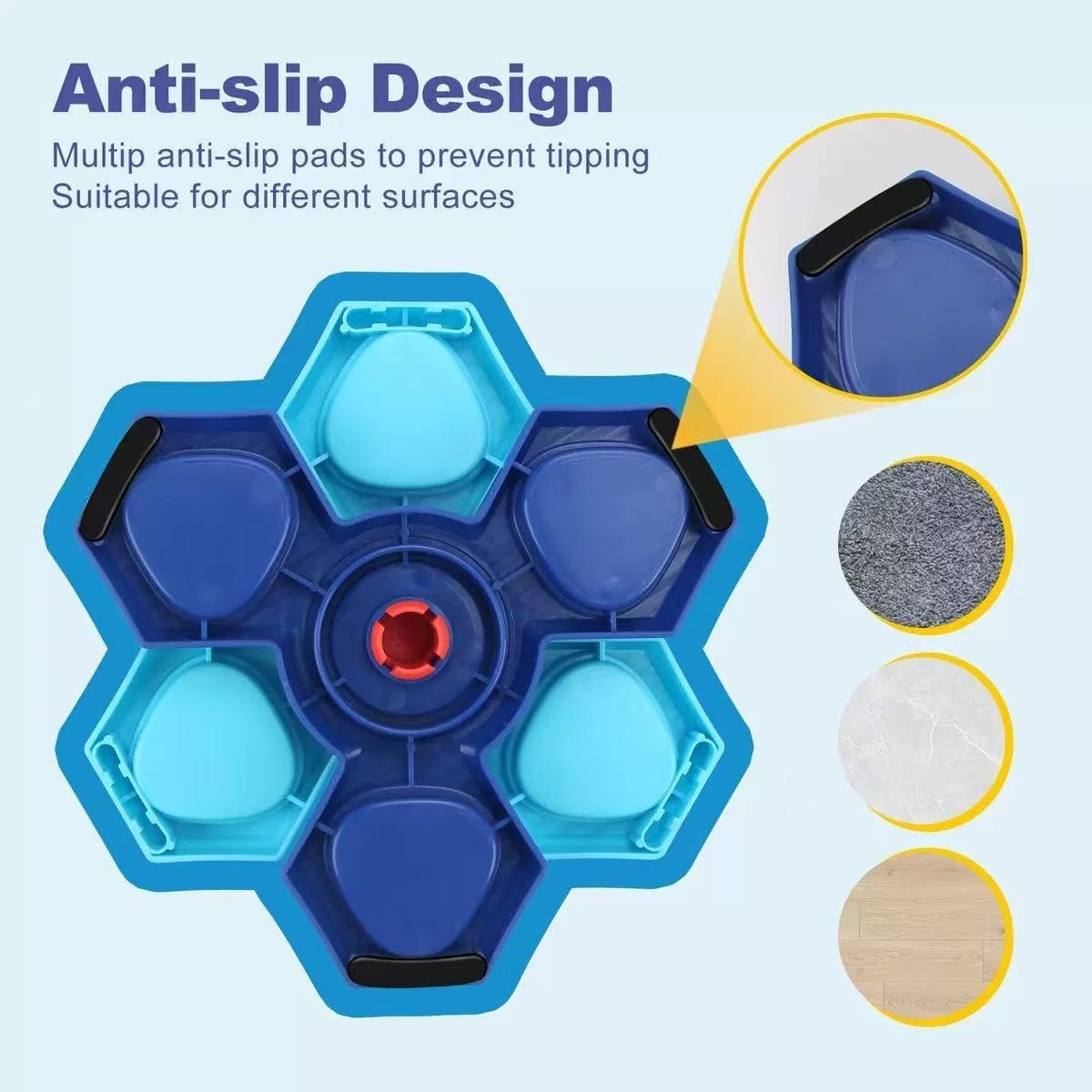 3-Level Interactive Slow Feeder Dog Bowl - Multi-Layer Puzzle Toy with Non-Slip Base, Mental Enrichment Feeder to Prevent Fast Eating, Anxiety & Bloat for Small Medium Large Dogs