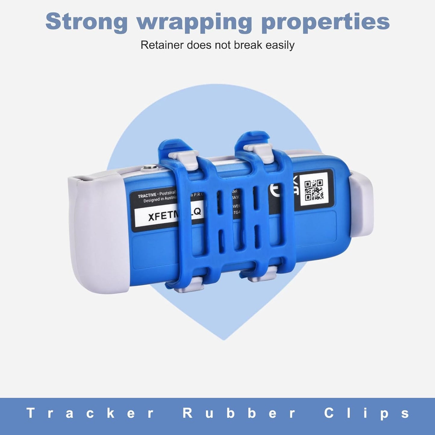 Dog GPS Tracker Rubber Clip Compatible with Tractive GPS Dog Location Activity Tracker Replacement Rubber Attachment Clips - Pack of 4