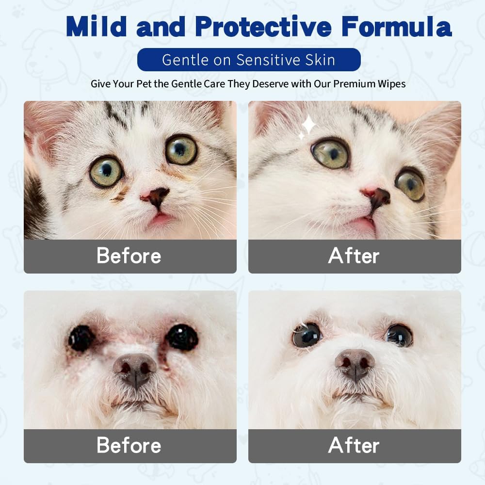 Hypoallergenic Pet Eye Wipes