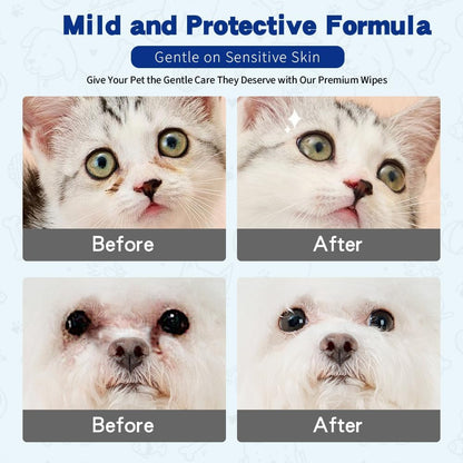 Hypoallergenic Pet Eye Wipes