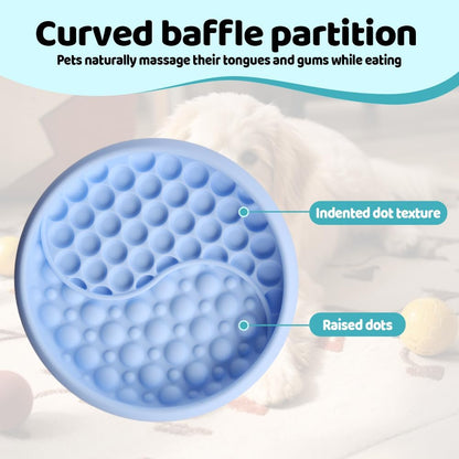 Dog Lick Bowl, Silicone Anti-Choking Cat Feeding Bowls Non-Slip Pet Slow Feeder Bowl with Suction Cups for Dogs Cats