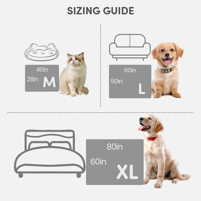 3 in 1 Carpet Rake for Pet Hair Removal & Waterproof Dog Blanket