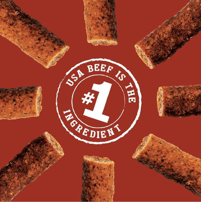 Blue Dog Bakery Protein Jerky Meat Sticks, Made w/USA Beef #1 Ingredient, Healthy Dog Treats, All Natural, 6 oz (Pack of 2)