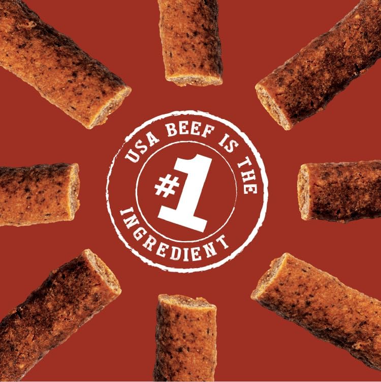 Blue Dog Bakery Protein Jerky Meat Sticks, Made w/USA Beef #1 Ingredient, Healthy Dog Treats, All Natural, 6 oz (Pack of 2)