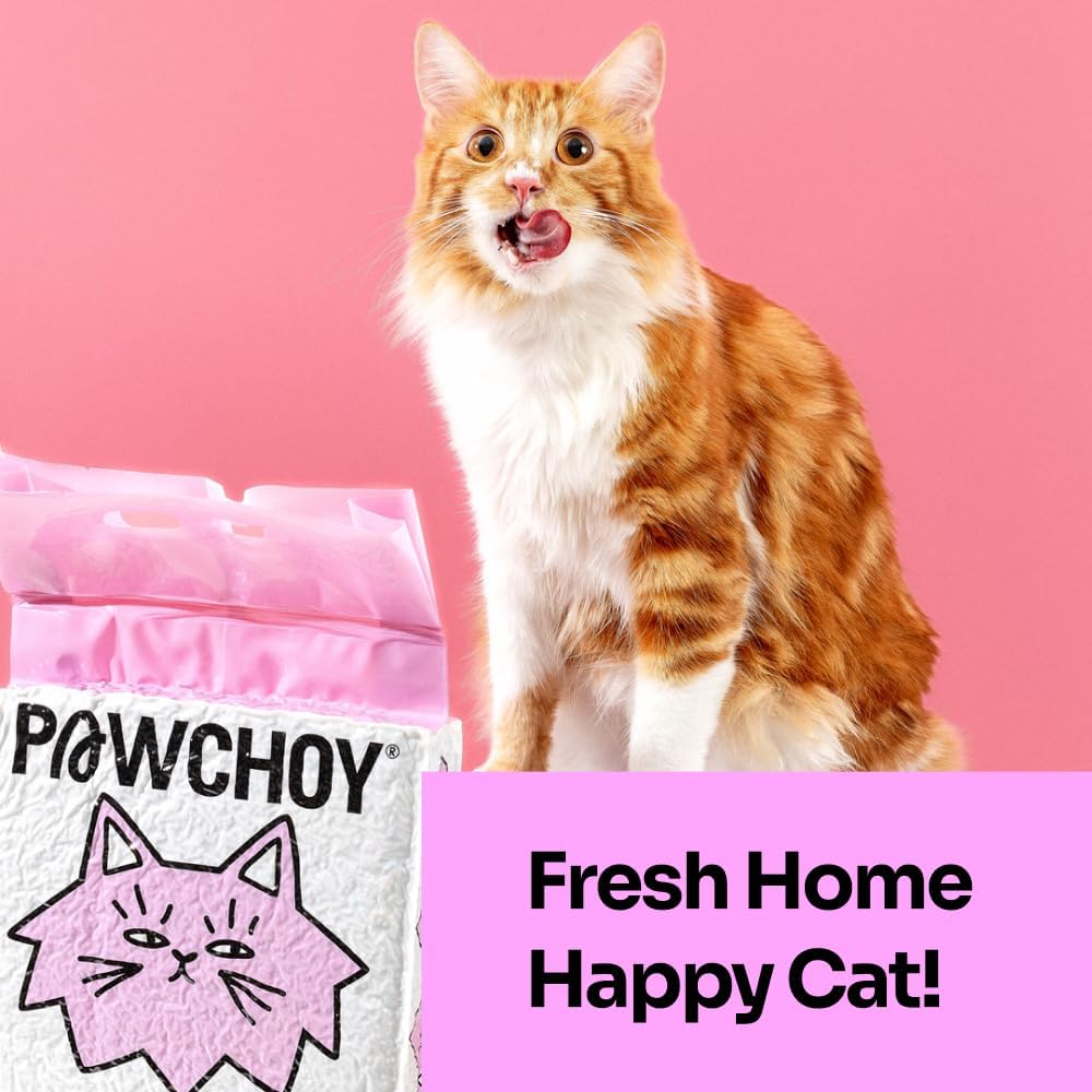 5 in 1 Mixed Cat Litter – Clumping, Flushable, Ultra Absorbent & Fast Drying | 100% Natural, Dust-Free, Low Tracking | with Activated Carbon for Superior Odor Control (5.5 lbs × 1 Bags)