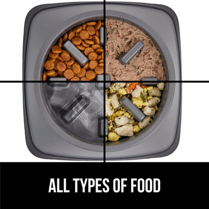 GORILLA GRIP Patent Pending Slow Feeder Dog Bowls, Interactive Puzzle Toy for Dogs and Cats Food Training, Keeps Pets Busy and Prevents Puppy Overeating, All Breeds, 100% BPA Free, 2 Cup, Gray