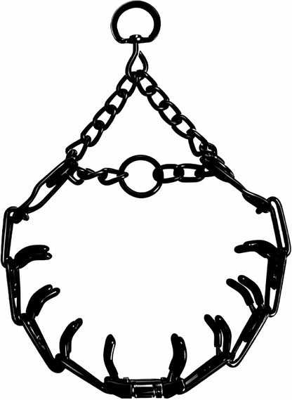 Prong Training Collar for Dogs, Adjustable Dog Pinch Collar with Quick Release Buckle, No Pull Collar for Small Medium Large Dogs, Extra Link and Caps