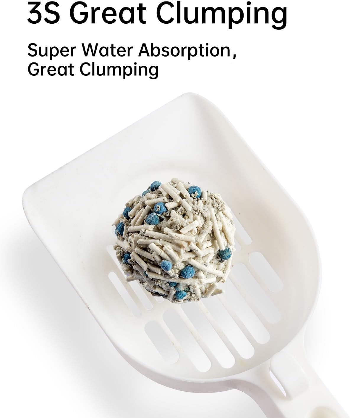 Mixed 4-in-1 Clumping Cat Litter 33 lb, Odor Control and Rapid Clumping, Water Absorbent and Flushable, Dust-Free, Multi-Cat, Bentonite Tofu Cat Litter, Milk Scent, 5.5lb/Pack