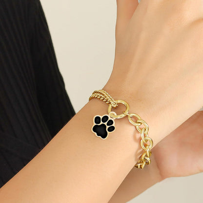 60Pcs 6 Colors Enamel Metal Mini Dog Paw Prints Charm Animal Bear Puppy Kitten Footprint Pendants for DIY Pet Collar Necklace Earrings Bracelet Jewelry Making