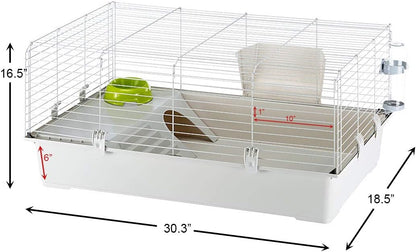 Ferplast Cavie Guinea Pig Cage & Rabbit Cage | Pet Cage Includes All Accessories to Get You Started & a 1-Year Warranty