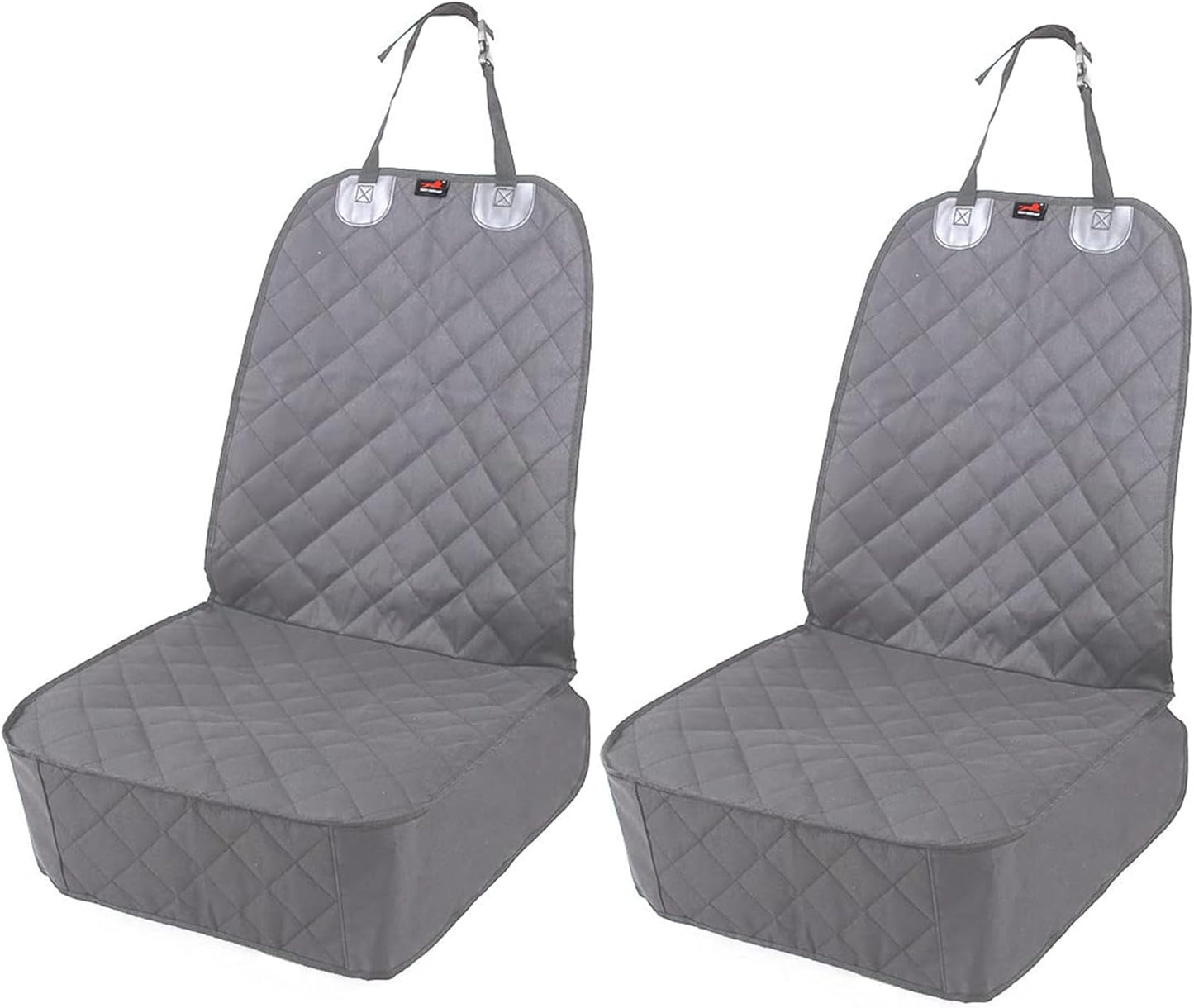 HONEST OUTFITTERS Dog Car Seat Cover 2 Pack, Waterproof Front Seat Car Cover for Cars, Trucks, and Suvs, Pet Front Cover for Cars, Nonslip Dog Seat Cover Grey