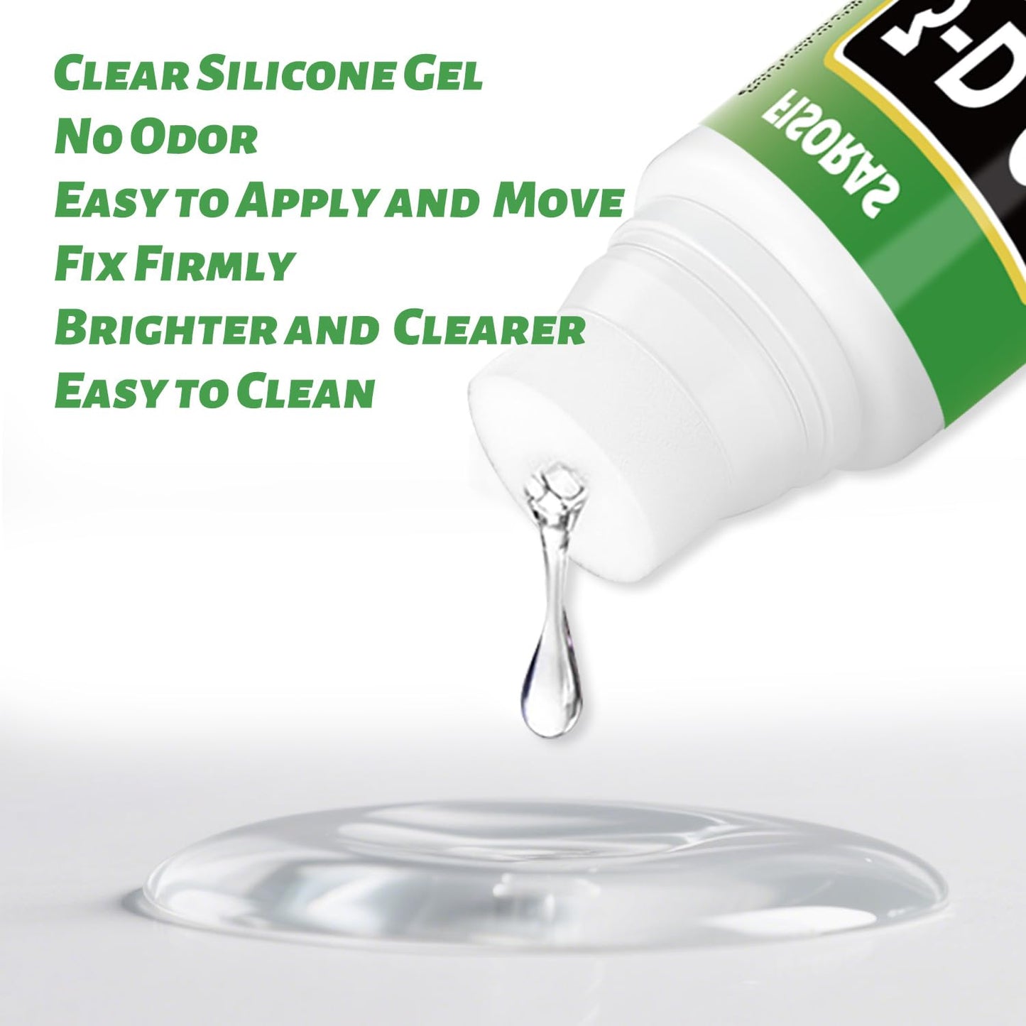 Aquarium Background Gel,2 Pack Clear Aquarium Specific Glue for Fish Tank Background,Odorless Fish Tank Poster Gel with Sponge and Scraper,Easy to Apply,Clearer and Brighter,120ML(4OZ)