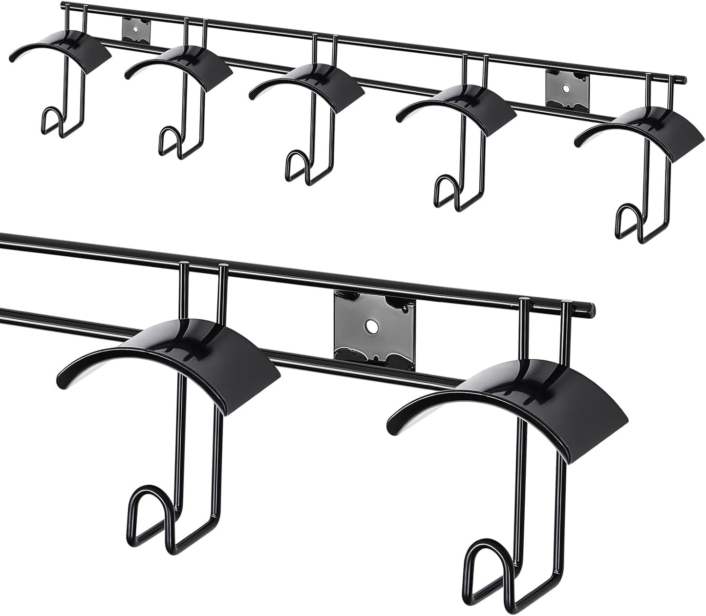 Zonon Horse Tack Bridle Hooks Metal Horse Bridle Rack Stall Hanger for Tack Harness Storage Stall Fence Barn Supplies (1 Pcs,Five Hooks)