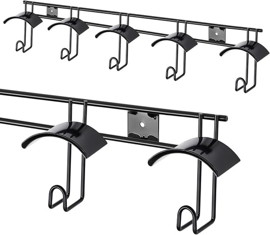 Zonon Horse Tack Bridle Hooks Metal Horse Bridle Rack Stall Hanger for Tack Harness Storage Stall Fence Barn Supplies (1 Pcs,Five Hooks)