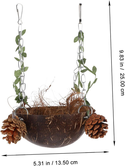 Parrot Sleeping Bed Bird Hammock Pet Bird Hanging Hut for Parrots Nest Swing