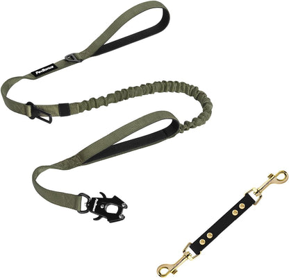 PetBonus Heavy Duty Tactical Dog Leash and Waterproof Dog Collar Safety Clip