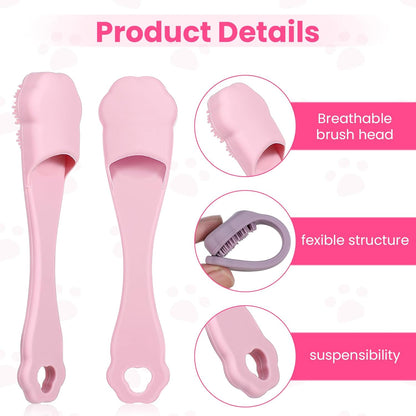 8 Pack Silicone Dog & Cat Finger Toothbrush Kit, Food Grade Toothbrush for Dog, Safe, Non-Toxic, Easy Teeth Cleaning, Prevents Bad Breath & Oral Inflammation