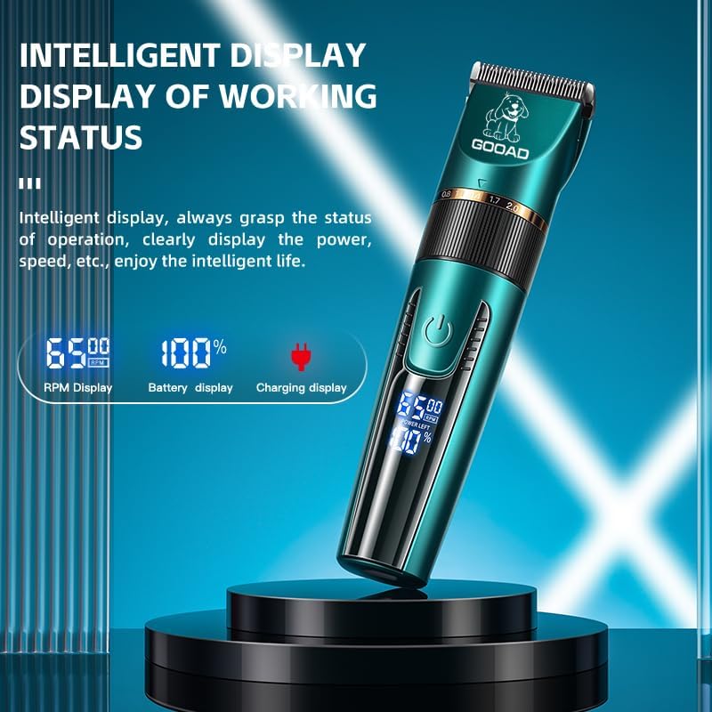 Pet Clippers for Matted Hair Cordless Cat Paw Trimmer for Grooming Low Noise Cat Shaver Thick Grooming Clippers for Long Hair Cats