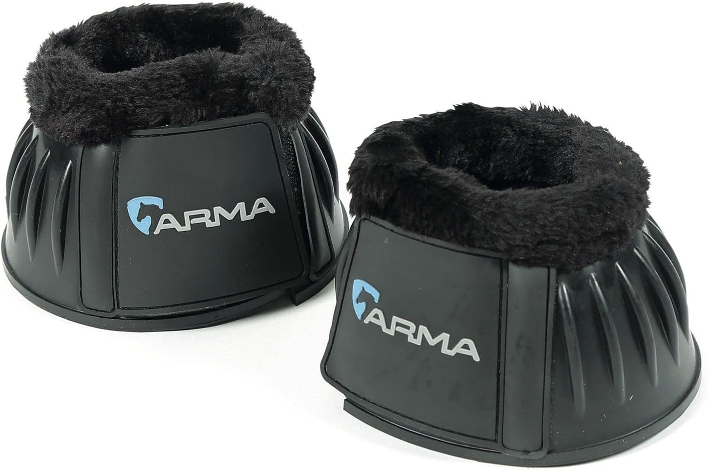 Shires ARMA Fleece Trim Bell Boot (Black, Full)