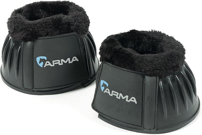 Shires ARMA Fleece Trim Bell Boot (Black, Full)
